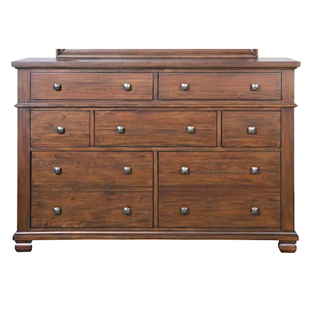 Solid Wood Dresser with 7 Drawers